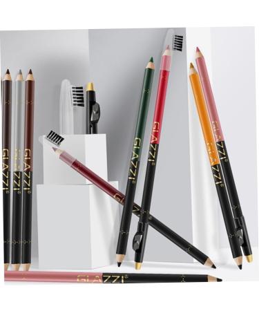 DOITOOL 12pcs Lip Liner Eyeliner Black Waterproof Eyeliner Definer Pen Matte Cosmetic Pen Cosmetics Lips 1 count (Pack of 1) Assorted Color - Buy Online on GoSupps.com