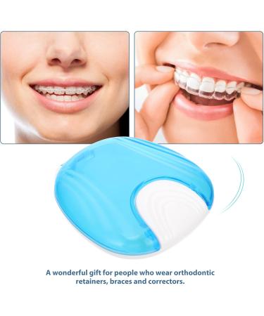 Doitool Dental Care Box - 2-Piece Press Type Storage for Prosdese Picked Cabinet & Mouth Guards - Blue | International Shipping Available - Buy Online on GoSupps.com