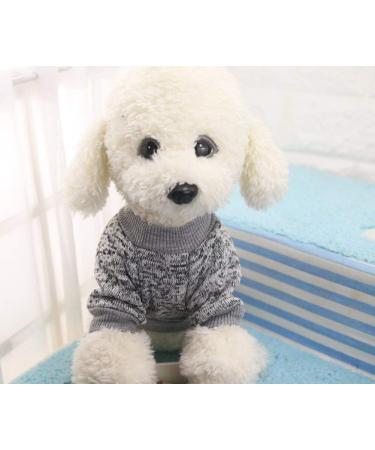 Warm Pet Dog Cat Sweater | Fleece Puppy Coat in Gray - Shop Internationally! - Buy Online on GoSupps.com