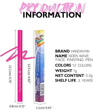 Halloween Glow Eyeliner UV Liquid Colored Pencil Waterproof Smudge-Proof High-Pigmented Colorful Fluorescent Liner Halloween Black Eyeliner 5 - Buy Online on GoSupps.com