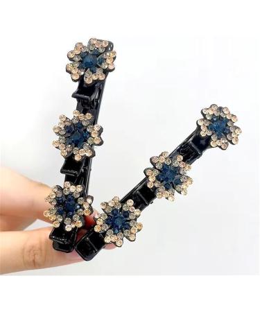 Simtplicity Crystal Stone Braided Hair Clips Braided Hair Clips Crystal Stone Braided Hair Clips Magic Hair Clip Braided Hair Clip with Rhinestones for Women/Girls (6PCS-A) - Buy Online on GoSupps.com