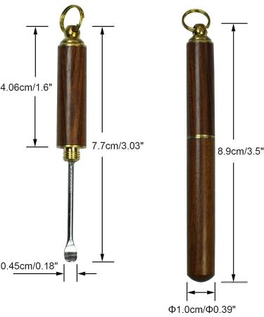 X-SHIYUN Portable Wood Ear Spoon Set - Mini Earwax Cleaning Tools for Men and Women - Buy Online on GoSupps.com