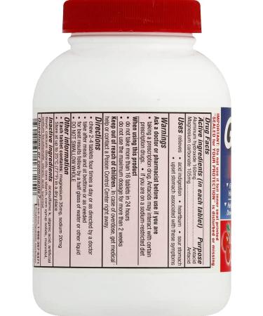Gaviscon Extra Strength Cherry Chewable Tablets - 100 Count for Fast-Acting Heartburn Relief - Buy Online on GoSupps.com