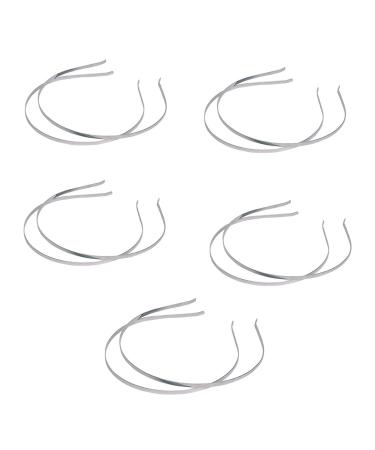ROSENICE Headbands Metal Hairband Hairband DIY Accessories Hair Hoop 7mm - 10 Pieces - Buy Online on GoSupps.com