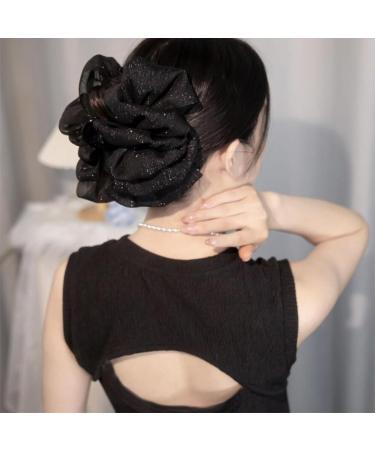 Bow Bubble Clips Bow Hair Claw Clips Claw Clips For Thick Hair Thick Hair Claw Clips For Long Hair Hair Clips for Thin Hair Women Large Puffy Chiffon Elegant Bubble Bow Hair Claw Clip (2pcs-D) - Buy Online on GoSupps.com