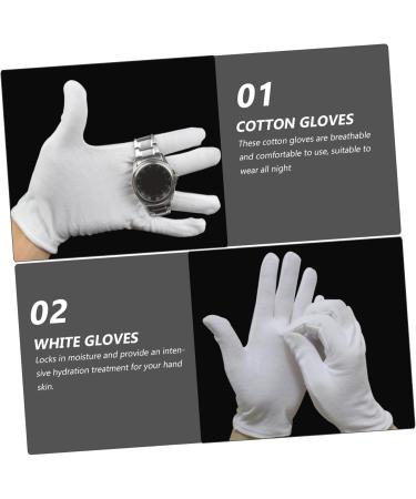 Ipetboom 15 Pairs Overnight Moisture Gloves Cotton Gloves Stretchable Cloth Gloves Hydrating Gloves Womens Gloves Winter Hand Spa Winter Gloves Cutting Miss Moisturizing Mask White - Buy Online on GoSupps.com