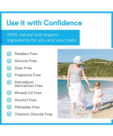 Natural Vegan SPF 50+ Mineral Sunscreen for Face and Body | Broad Spectrum, Long Lasting, and Water Resistant | Safe for Newborns and Whole Family | Unscented - Buy Online on GoSupps.com