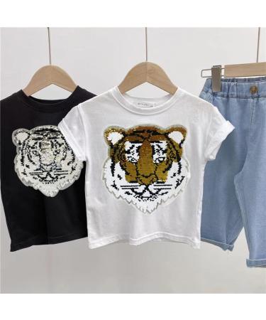 Sewing Reversible Color Changing Tiger Patch | Beast Embroidered Sequin Applique for Men and Boys Clothing - Buy Online on GoSupps.com