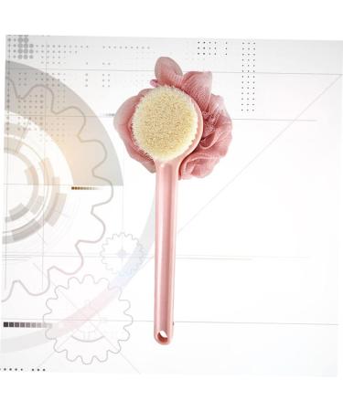Healeved Bath Scrubber - Pink Handle Bath Brush Shower Sponge - Buy Online on GoSupps.com