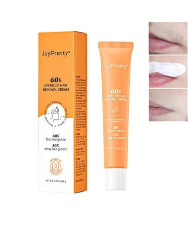Facial Hair Removal Cream Upper Lip Hair Removal Extra Gentle Formula For Face Fast-Working for Face Eyebrow Upper Lip and Chin Painless Depilatory Cream Suitable for All Skin Types.1.71 oz