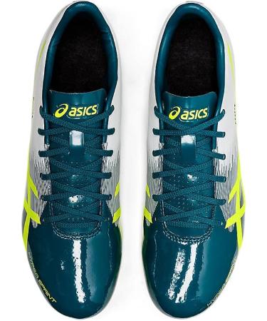 ASICS Hyper Sprint 7 Track & Field Shoes - Velvet Pine/Safety Yellow - Size 10 Wide Women/8.5 Men - Buy Online on GoSupps.com