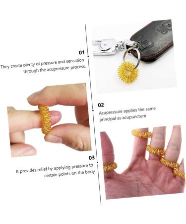 Beaupretty 10pcs Finger Massage Rings - Carbon Steel Spiky Fidget Toy for Relaxation & Stress Relief - Buy Online on GoSupps.com