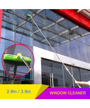 Teleswindow Cleaner 2.9M/3.9M Cleaning Kit with Extension Pole High Altitude Glass Cleaning Microfiber Feather Duster/9M - Buy Online on GoSupps.com