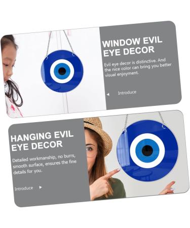 Abaodam 1 Set Suction Cup Hooks Turkey Evil Eye Decor Turkish Eye Decor Pendant Accessories Devil Eye Window medium Colorful - Buy Online on GoSupps.com