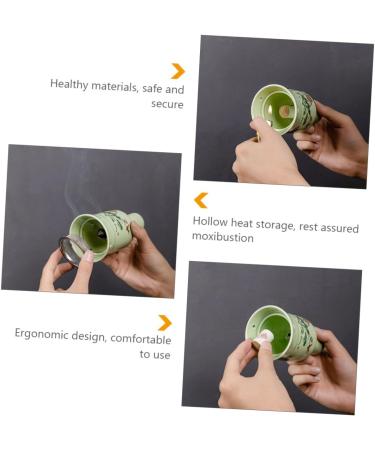 JECOMPRIS Ceramic Moxibustion Pot - 2-Piece Moxa Heating Box for Whole Body Wellness | International Shipping Available - Buy Online on GoSupps.com