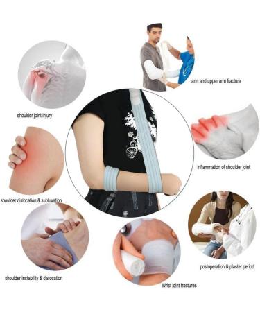 ZJchao Adjustable Arm Sling Shoulder Immobilizer - Orthopedic Support for Dislocation & Fractures | International Shipping Available - Buy Online on GoSupps.com