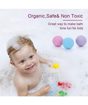 Organic Bath Bombs Gift Set - 12 Fizzy Bubble Bath Bombs with Essential Oils - Vegan Spa Kit for Her, Men, Kids - Birthday Gift Idea - Buy Online on GoSupps.com
