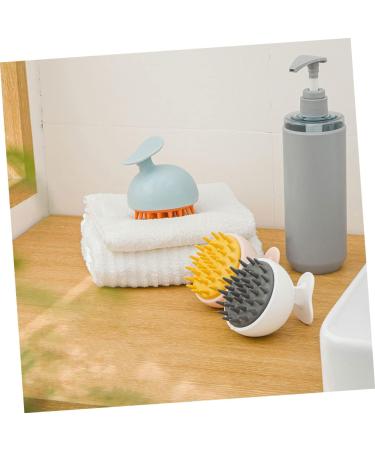 Skisuno 3-in-1 Silicone Shampoo Brush - Salon Quality Haircare & Scalp Massage Brush for Effortless Hair Washing - Buy Online on GoSupps.com