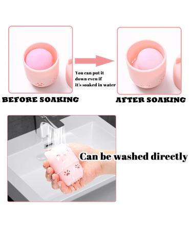 Buy Awyy 2-Piece Sponge Beauty Holder & Makeup Blender Bracket - Ideal Makeup Sponge Storage for Travel (Pink & Blue) - Buy Online on GoSupps.com