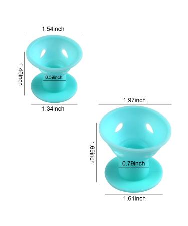 40 Pieces Silicone Curlers - Heatless Big Magic Hair Curlers for Long & Short Hair (Pale Cyan) - Buy Online on GoSupps.com