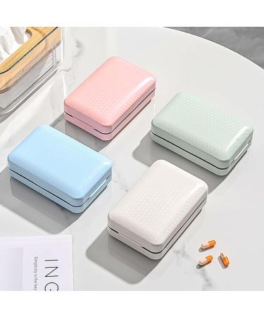 Large Pill Organizer - Portable 8 Compartment Travel Medication Box for Vitamins & Supplements - Oversized Green 5.5"x3.5"x2 - Buy Online on GoSupps.com