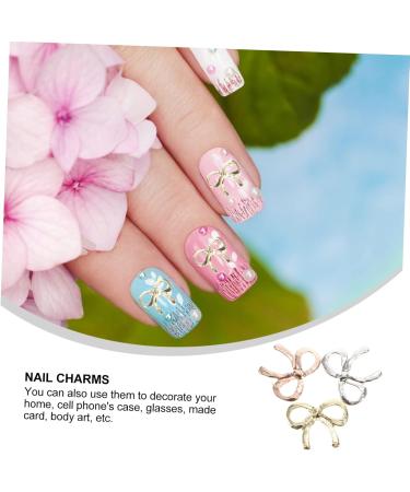 Healeved 1 Nail Art Accessories Decor Rhinestones Flatback Nail Charms Bowknot Nail Art Charms Metal Nail Charms Nail Studs Alloy Nail Rivets Nail Art Studs 3d Manicure Nail Drill 13X7X1cm As Shown - Buy Online on GoSupps.com