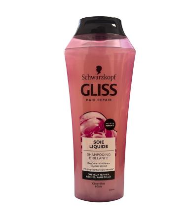 Gliss Liquid Silk Shampoo 6 x 250 ml shiny shampoo for brittle and dull hair pack of 6