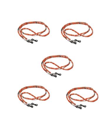 SBTRKT 5 pieces of orange acrylic fiber chain robust small and beautiful fashionable new beautiful design suitable for sunglasses sunglasses older flower levels