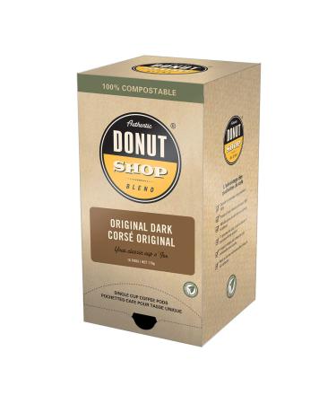 REUNION ISLAND Authentic Donut Shop Dark Roast Coffee Individually Portioned Pods