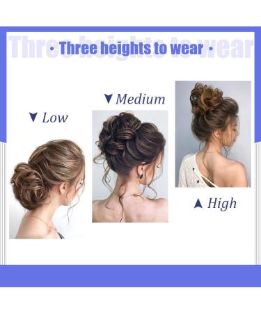 AISI Beauty Messy Bun Hair Extension Updo with Elastic Band (Black Brown) - Buy Online on GoSupps.com