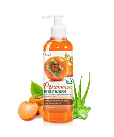 URZTUL Persimmon Body Wash for Body Odor Control Natural Bath Deodorant Bar Soap for Strong Odor Smelly Feet Purifying Deodorizing Old People Smell Eliminator for Women & Men