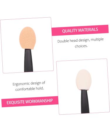 Hemoton 300 Pcs Double Ended Eyeshadow Brush Eyeshadow Stick Cosmetic Applicator Sponge Brush Dual-side Cosmetic Tool Eyeshadow Makeup Tool Double-sides Eye Brush Makeup Brush - Buy Online on GoSupps.com