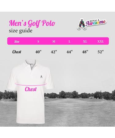 Royal & Awesome Men's Funny Golf Polo Shirt - X-Large Union Jack Design - Buy Online on GoSupps.com