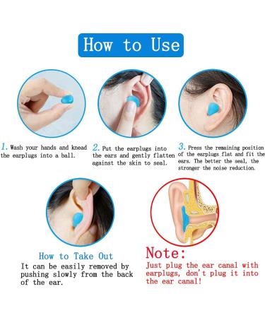 12 Pair Waterproof Noise Cancelling Silicone Ear Plugs - Reusable Earplugs for Sleeping, Snoring, Swimming, Travel, Concerts, Shooting, Mowing, Studying & Work - Buy Online on GoSupps.com