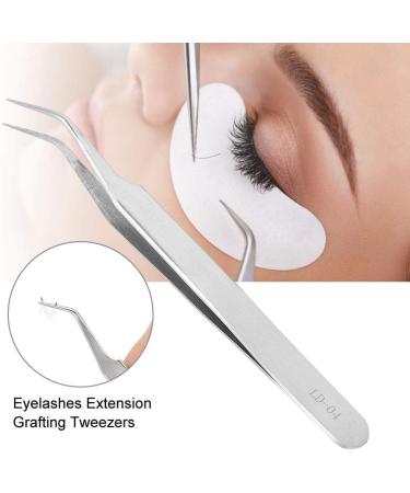 Eyebrow Tweezers Optional Fine Processing Smooth Lines High Strength Eyelash Tweezers Flexible Stylist Laboratory for Electronics(Silver Curved Tweezers LD04) Silver Curved Tweezers Ld-04 - Buy Online on GoSupps.com