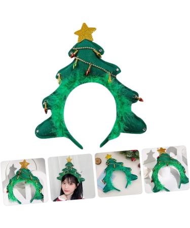 DEARMAMY Glitter Xmas Tree Headband Christmas Tree Light up Headband Headbands Decorative Hairband Christmas Hair Accessories Women Xmas Tree Headband Glitter Headband Fabric - Buy Online on GoSupps.com