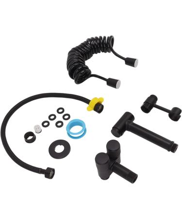 High Pressure Toilet Bidet Sprayer Kit - Modern Brass Toilet Spray for Women - Black Bathroom Fixture - International Shipping Available - Buy Online on GoSupps.com