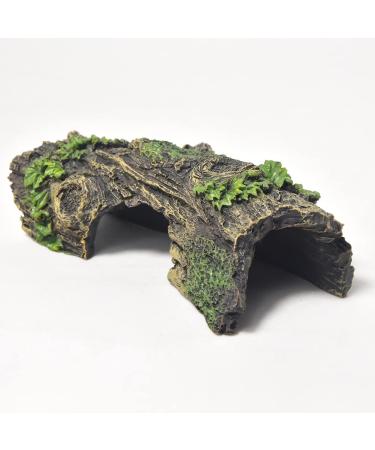 Fazhongfa aquarium decorations Small and medium aquarium decoration artificial hollow tree trunk resin or more reptile hide or beta fish swimming habitat cave style_3