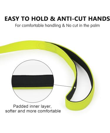 Waterproof Track Line Dog Leash 3m | Soft Grip Handle & Storage Bag | Durable Long Drag Line for Large Dogs - Yellow - Buy Online on GoSupps.com