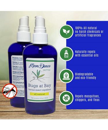 Moondance Bugs at Bay (Geraniol) - Natural Insect Repellent Spray - Buy Online on GoSupps.com