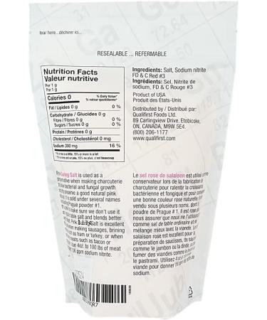Texturestar Pink Curing Salt (Prague Powder #1) 1Kg (2.2lbs) | Charcuterie Preservative for Meat Curing Excellent for Sausages Ham Jerky Pastrami Bacon and More - Buy Online on GoSupps.com