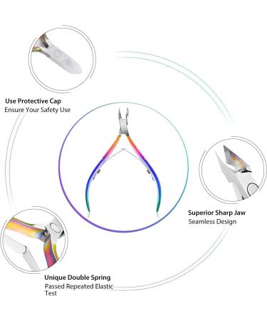 Easkep Cuticle Trimmer & Pusher - Professional Stainless Steel Cutter Nippers for Fingernails and Toenails - Buy Online on GoSupps.com