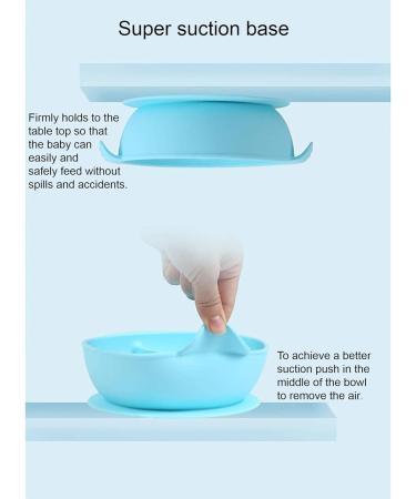 Yummy Baby Toddler Silicone Suction Divided Plate Bowl with Lid, Spoon, and Straw - Non Slip Feeding Set for Kids - BPA Free - Green - Buy Online on GoSupps.com