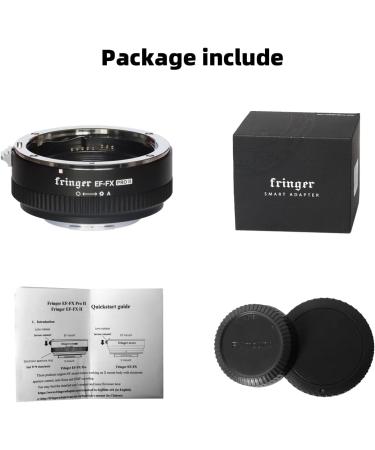 Fringer EF-FX PRO II Canon EF to Fuji X Adapter Autofocus Compatible for Fujifilm X-T4, X-T3, X-T2, X-T20, X-H1, X100V & More - Buy Online on GoSupps.com