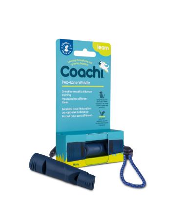 Coachi Two Tone Whistle Train Two Dogs Train Different Commands Tough Material Adjustable Reflective Lanyard Traditional Recall Training Lightweight & Compact Dog and Puppy Training