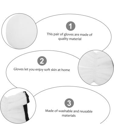 Beaupretty Wax Work Gloves Pairs Essential Oil Paraffin Hand Mitts Moisturizing Hand Spa Paraffin Hand Hand Spa Cover White Polyester Miss hyperthermia Exfoliating Gloves - Buy Online on GoSupps.com