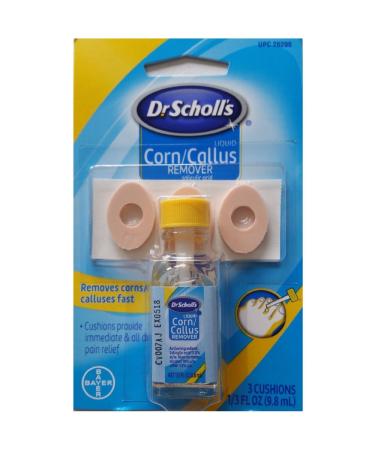 Dr. Scholl's Corn/Callus Remover Liquid 0.33 oz (Pack of 4)