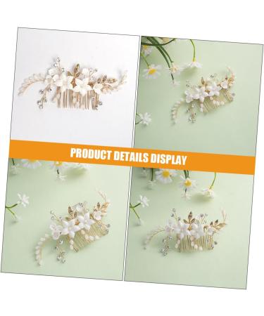 Didiseaon Bridal Headwear Flower Hair Comb Hair Side Comb for Women Comb Clips for Hair Decorative Hair Combs Side Comb for Hair Bride Headpiece Bridal Hair Accessory Bridal Hair Clips - Buy Online on GoSupps.com
