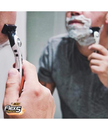 BIC Flex 5 Titanium Men's Disposable Razor - Ultra-Close Shave Five Blades Pack of 10 - International Shipping Available - Buy Online on GoSupps.com