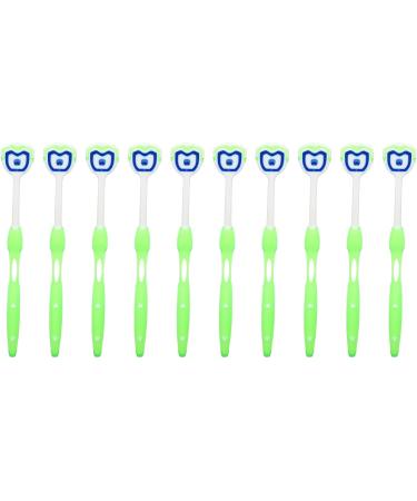 Verdant Touch TungScrapper Tongue Scraper - Ergonomic Silicone Tongue Cleaner for Fresh Breath & Plaque Removal - 10 Pack - Buy Online on GoSupps.com